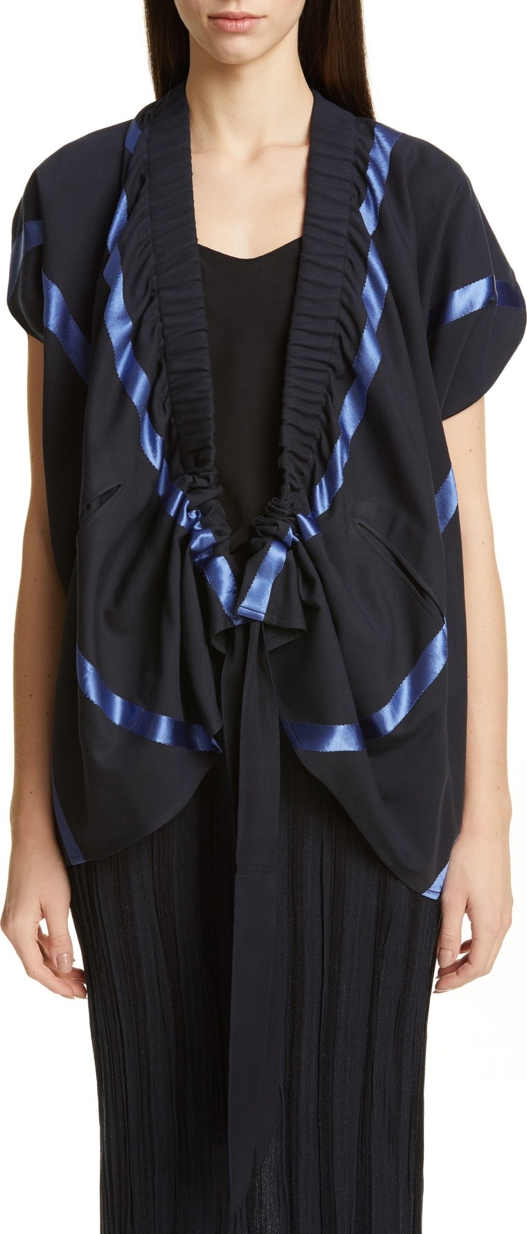 Zero + Maria Cornejo Lena Ruched Shrug