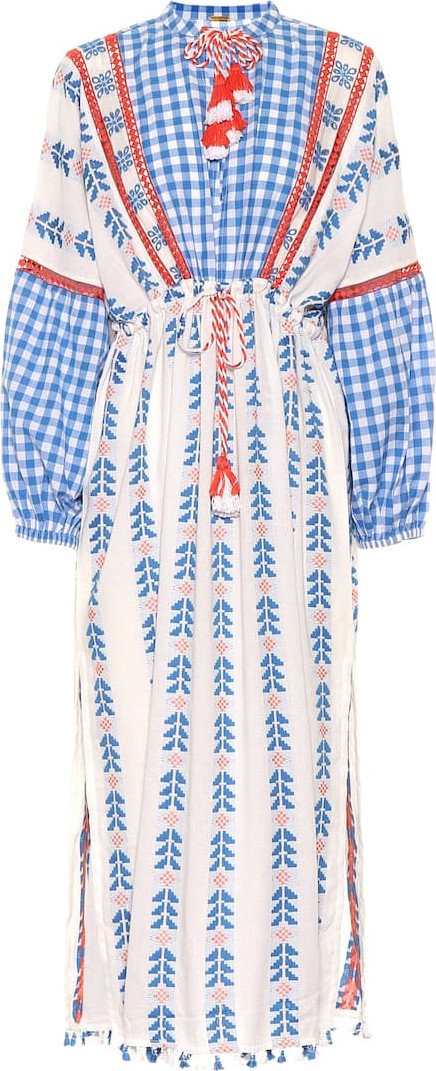 DODO BAR OR Embroidered cotton midi dress