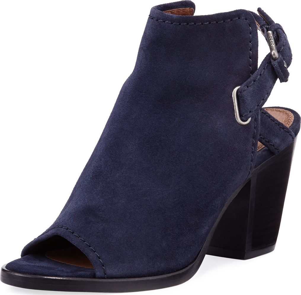 Frye Dani Shield Slingback Bootie, Navy