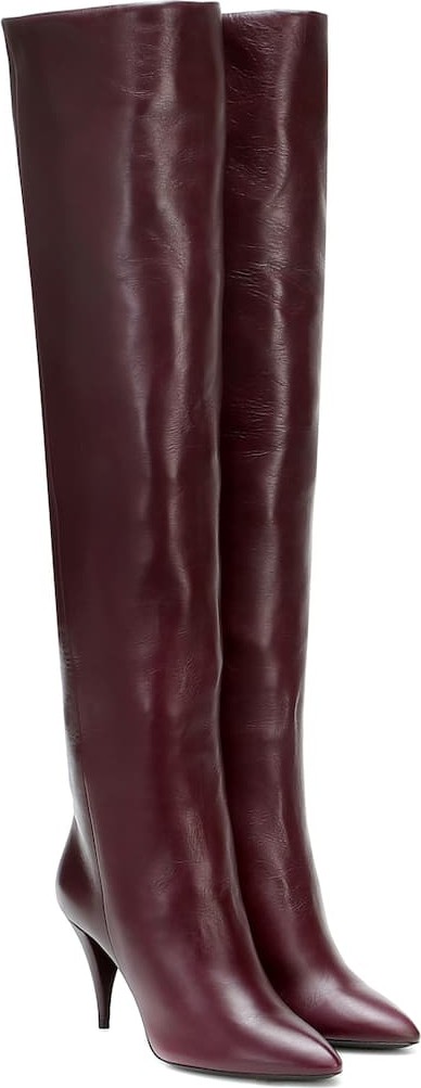 Saint Laurent Kiki over-the-knee leather boots