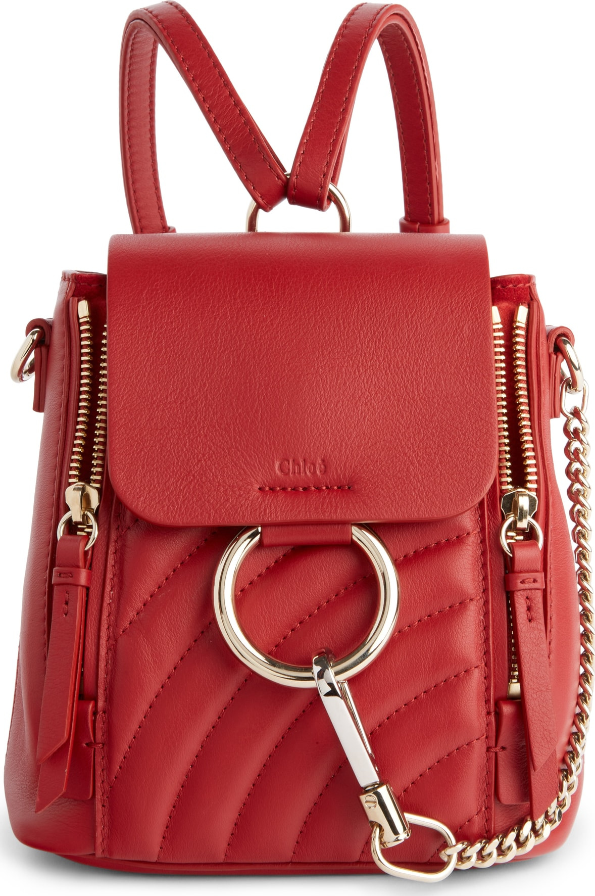 Chloe Faye Quilted Leather Backpack