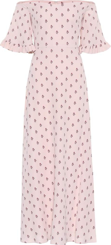 Valentino Floral-printed silk dress