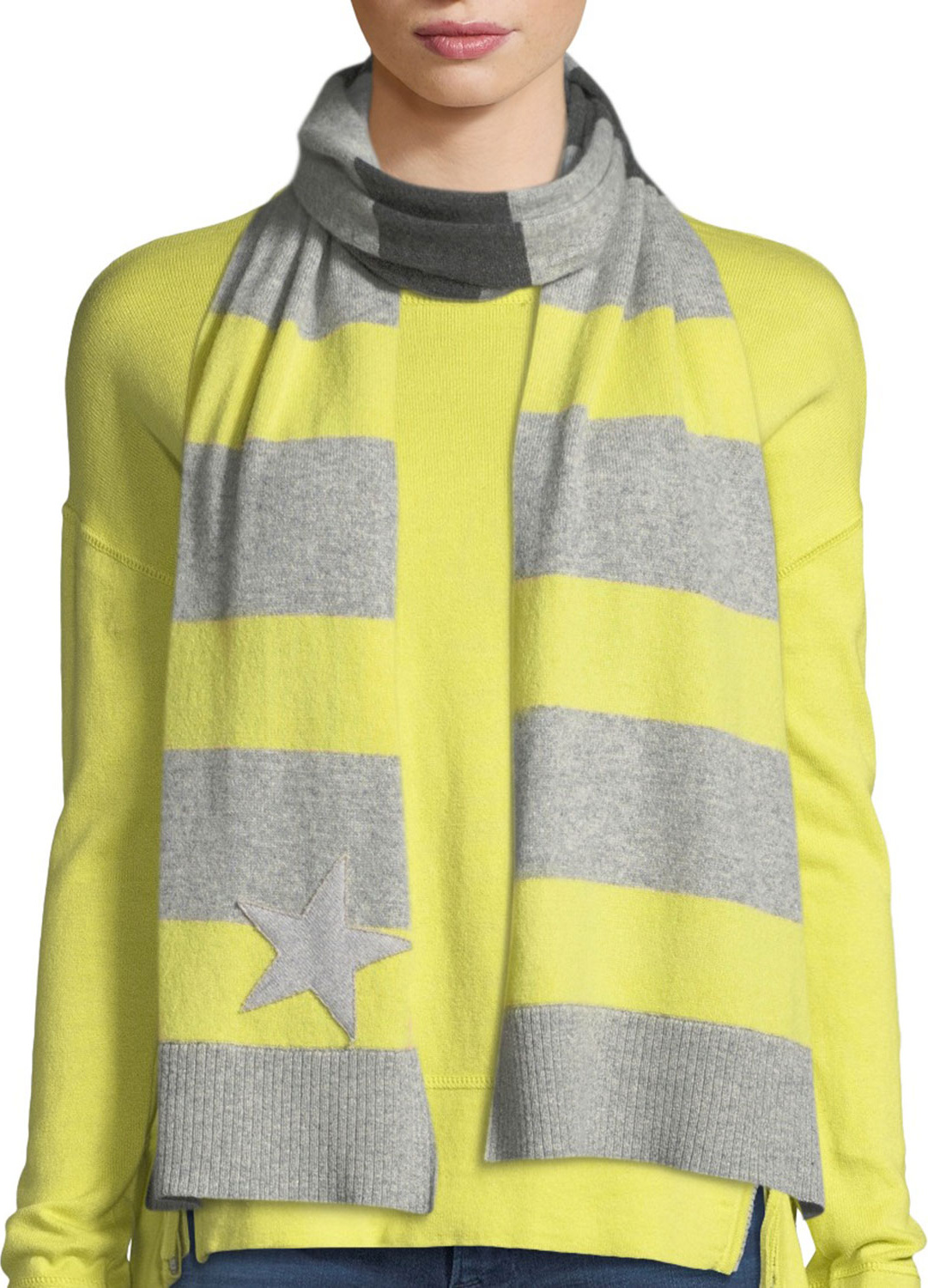 Lisa Todd Lucky Star Stripe Cashmere Scarf