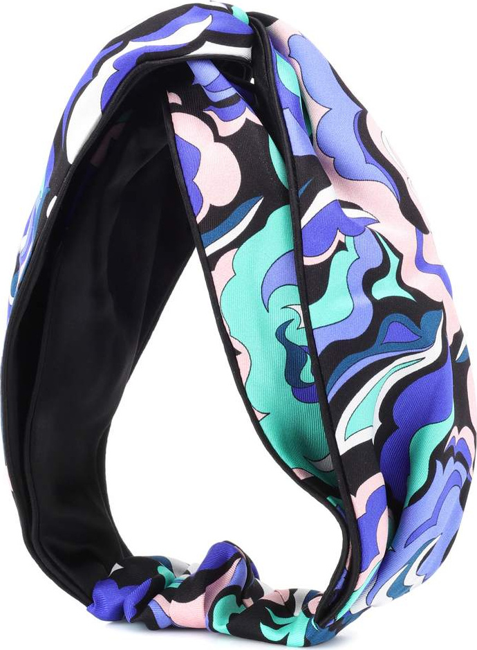 Emilio Pucci Printed silk headband