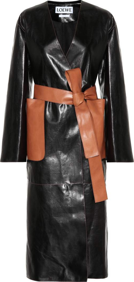 LOEWE Leather trench coat