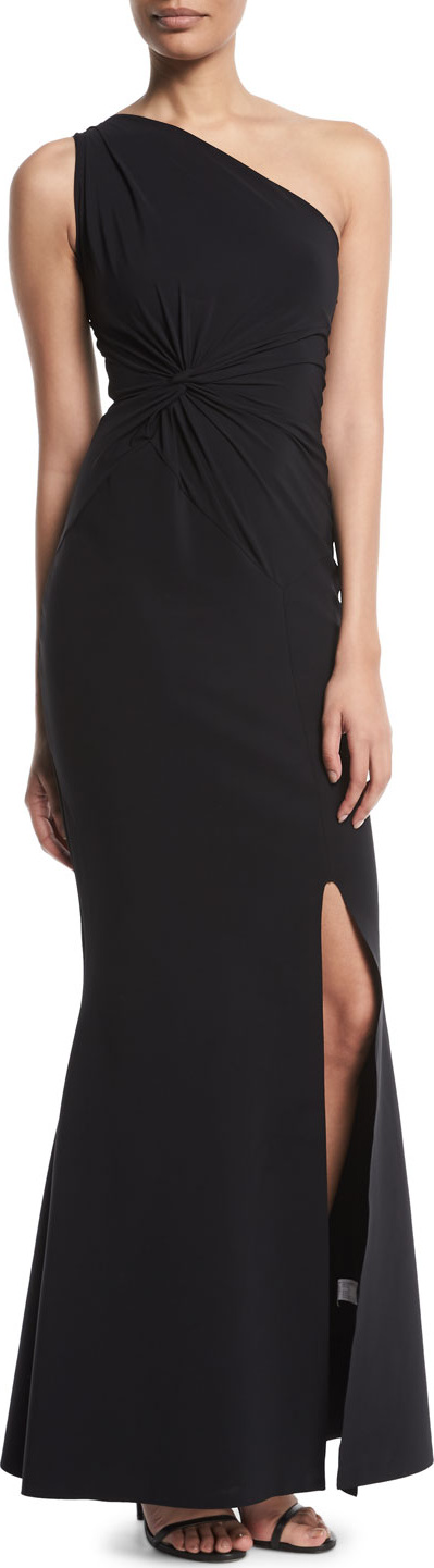 La Petite Robe di Chiara Boni Mariela One-Shoulder Knot Gown