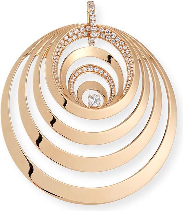 Gismondi 1754 18k Rose Gold 7-Loop Diamond Pendant