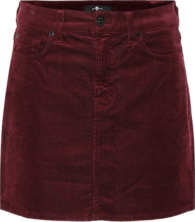 7 For All Mankind Corduroy miniskirt