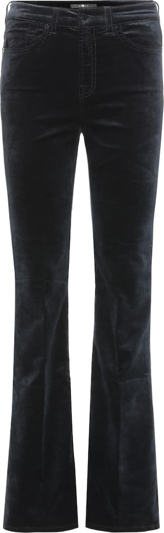 7 For All Mankind Lisha high-rise velvet pants
