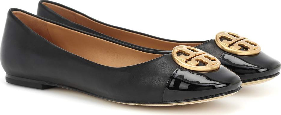 Tory Burch Chelsea leather ballerinas