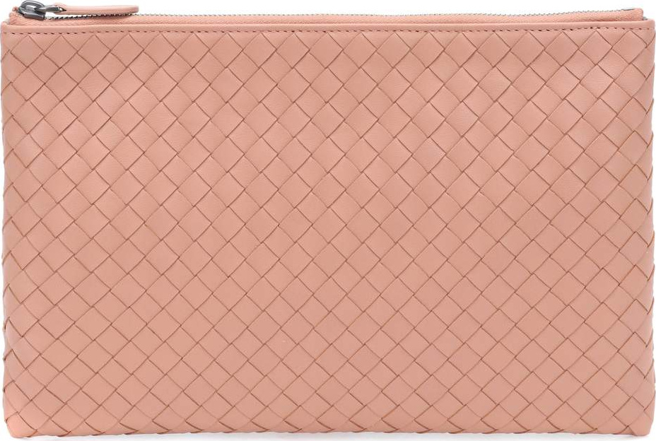 Bottega Veneta Biletto Intrecciato leather clutch