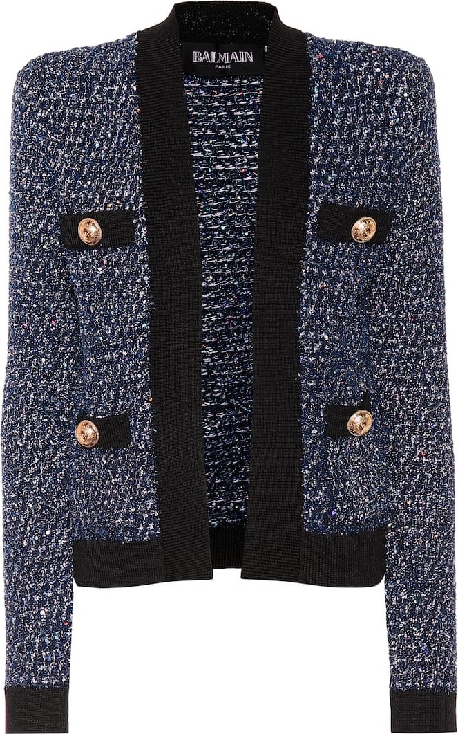 Balmain Sequined tweed jacket
