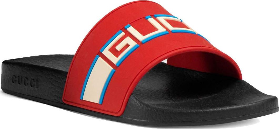 Gucci Gucci Stripe Rubber Slide Sandal