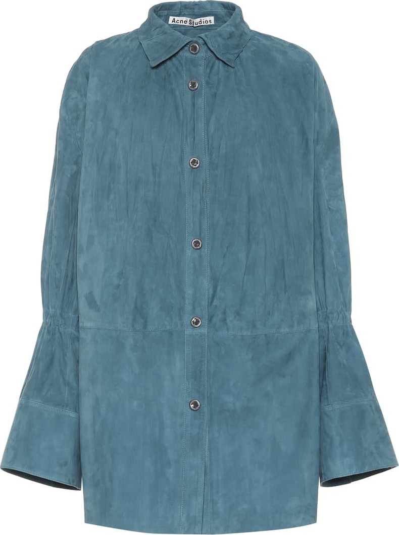 Acne Studios Lucia suede blouse