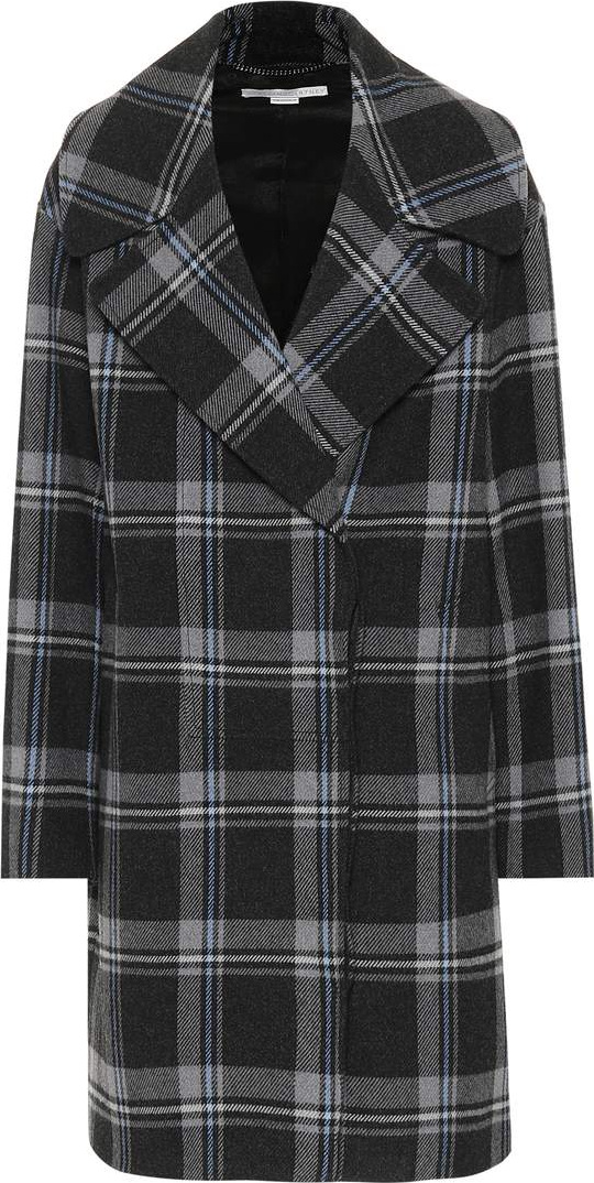 Stella McCartney Checked wool coat