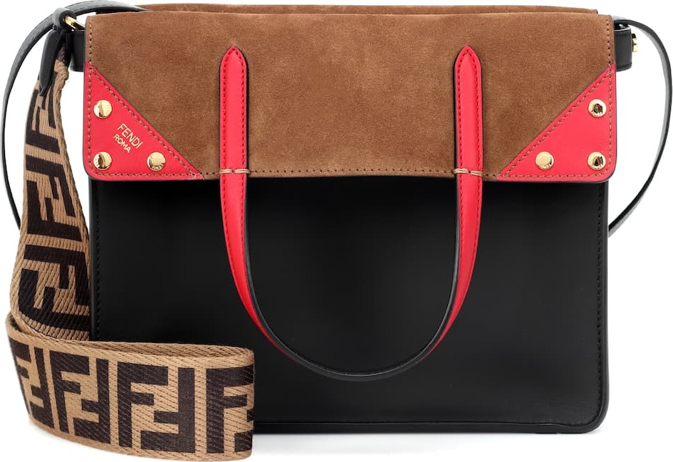 Fendi Small Flip leather shoulder bag