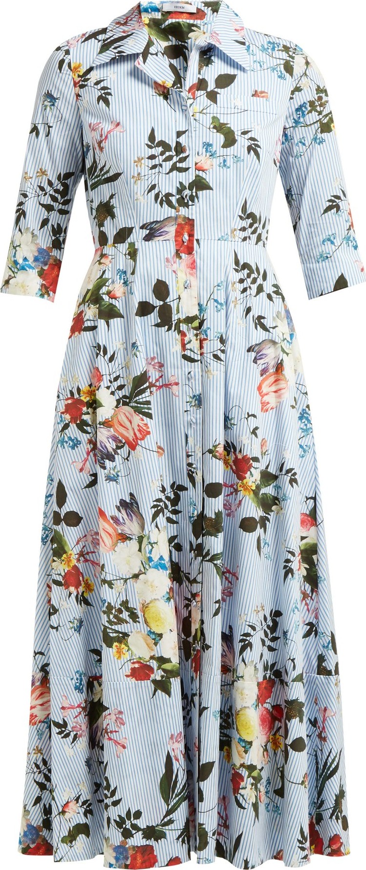Erdem Kasia Isabelle-print cotton poplin dress
