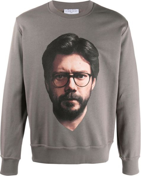 Ih Nom Uh Nit - Professor-print cotton sweatshirt