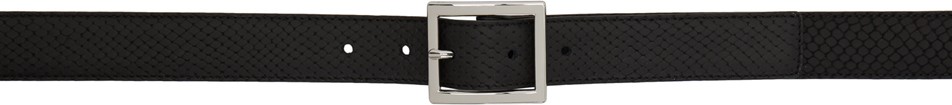 Amiri Black Python Belt
