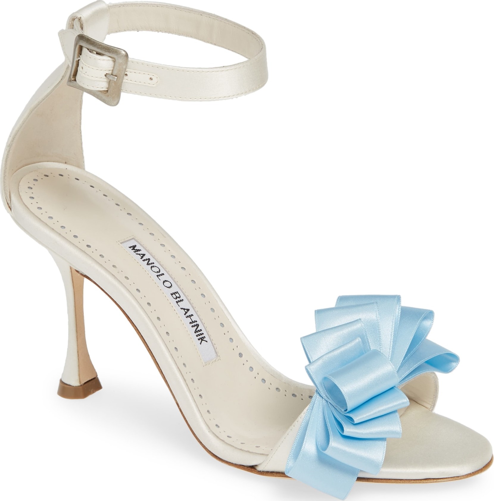 Manolo Blahnik Vinkaos Ruffle Sandal