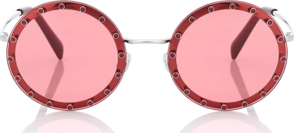 Valentino Embellished round sunglasses