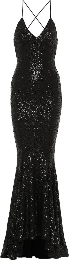 Norma Kamali Sequined mermaid gown