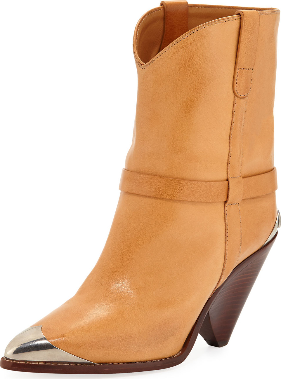 Isabel Marant Lamsy Low Leather Western Boot