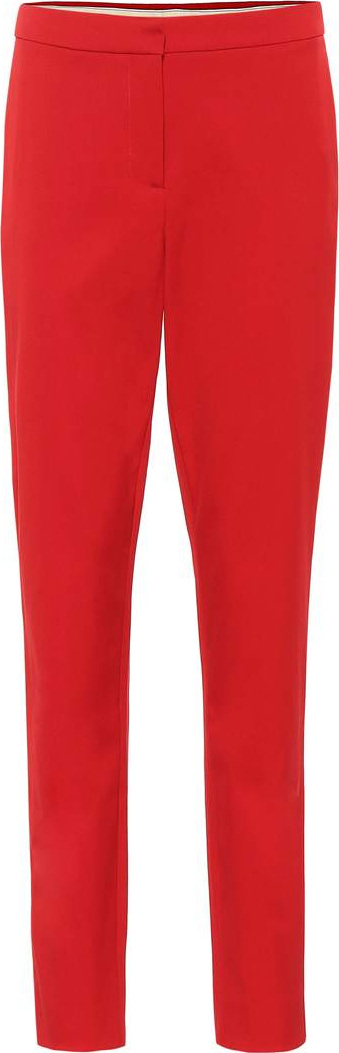 Oscar De La Renta Stretch-wool straight-leg pants