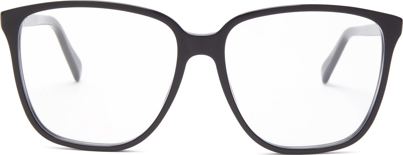 Celine Oversized square acetate glasses