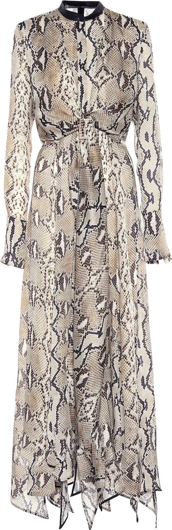 Petar Petrov Dehli printed silk maxi dress