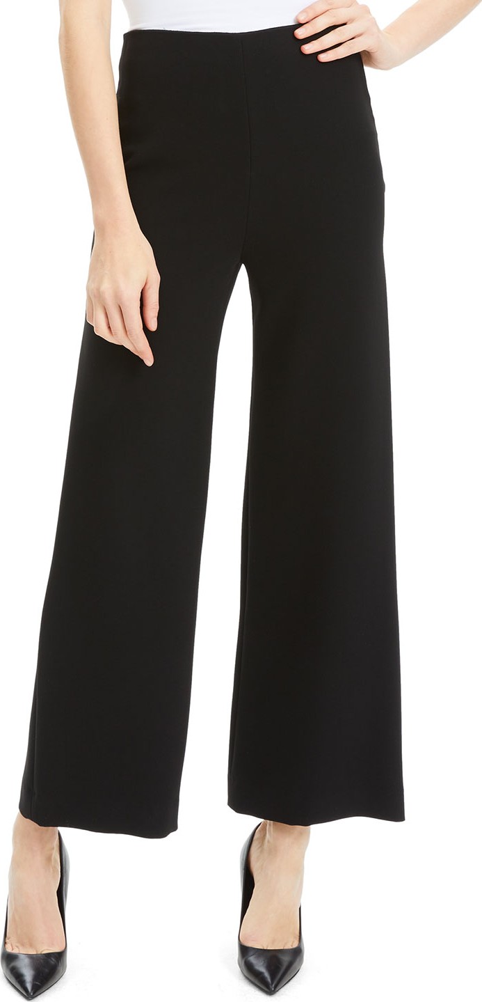 Theory Crepe Wide-Leg Ankle Cropped Pants