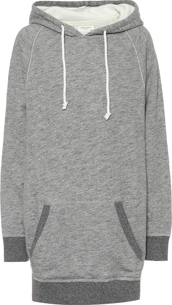 Rag & Bone Racer cotton hoodie dress