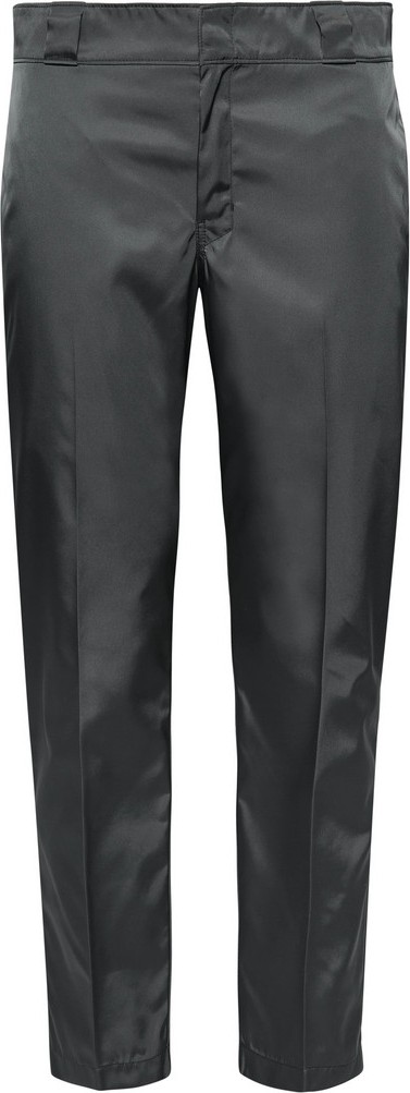 Prada Grey Slim-Fit Cropped Nylon-Gabardine Trousers