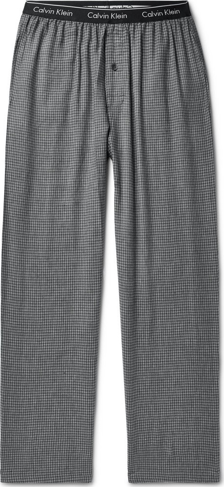 Calvin Klein Underwear Checked Cotton-Blend Pyjama Trousers