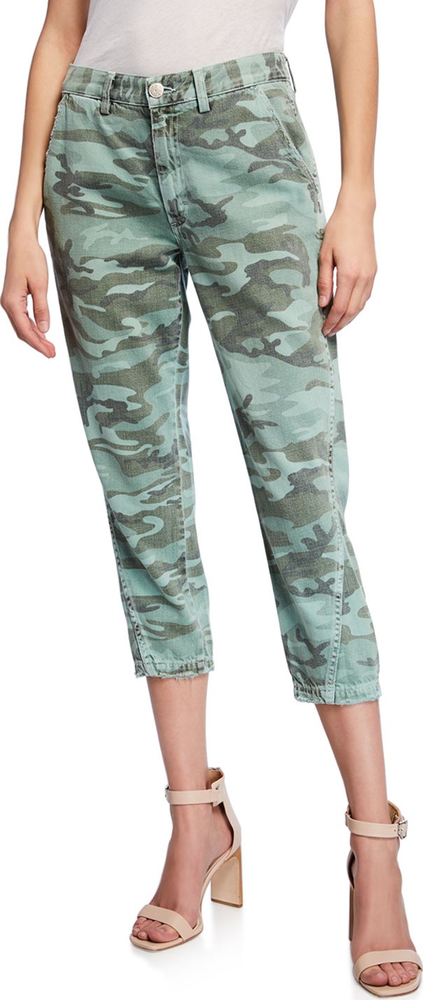 AMO Slouchy Camo Ankle Pants