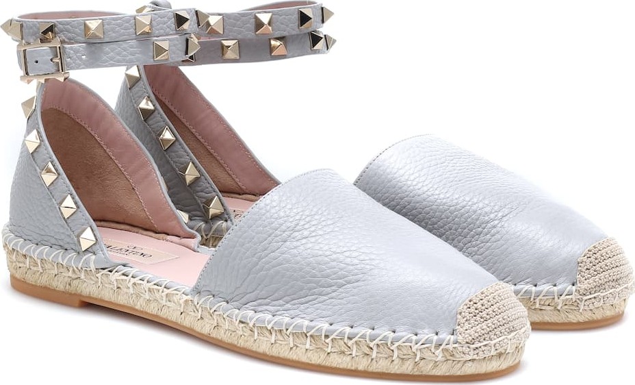 Valentino Valentino Garavani Rockstud leather espadrilles