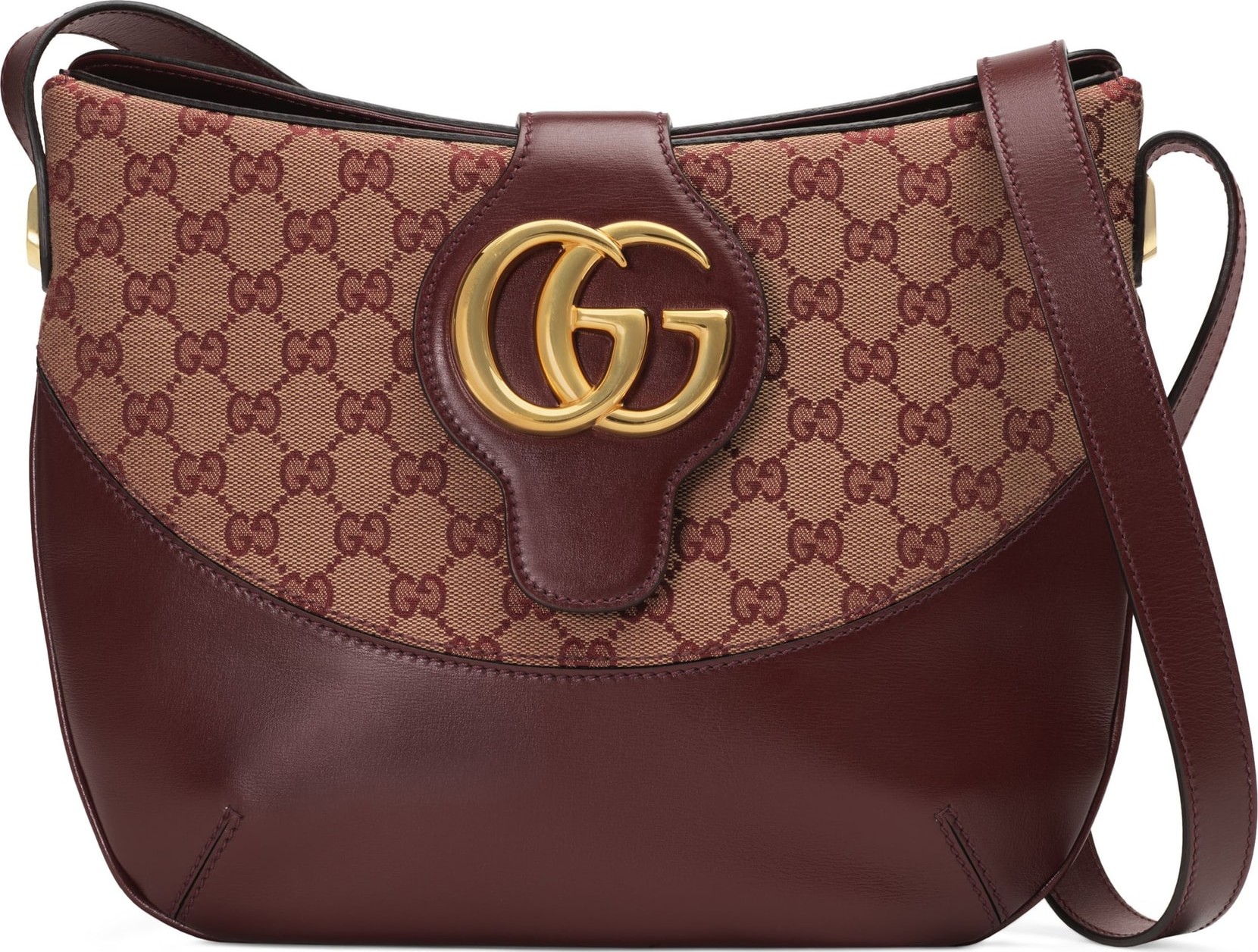 Gucci Medium Arli GG Canvas & Leather Shoulder Bag