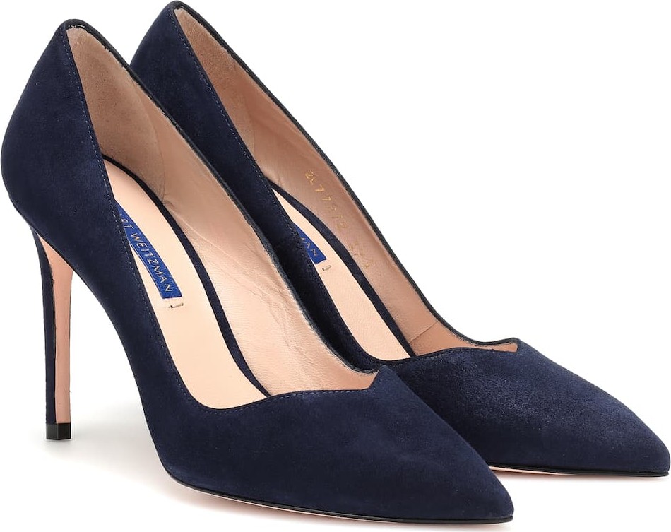 Stuart Weitzman Anny suede pumps