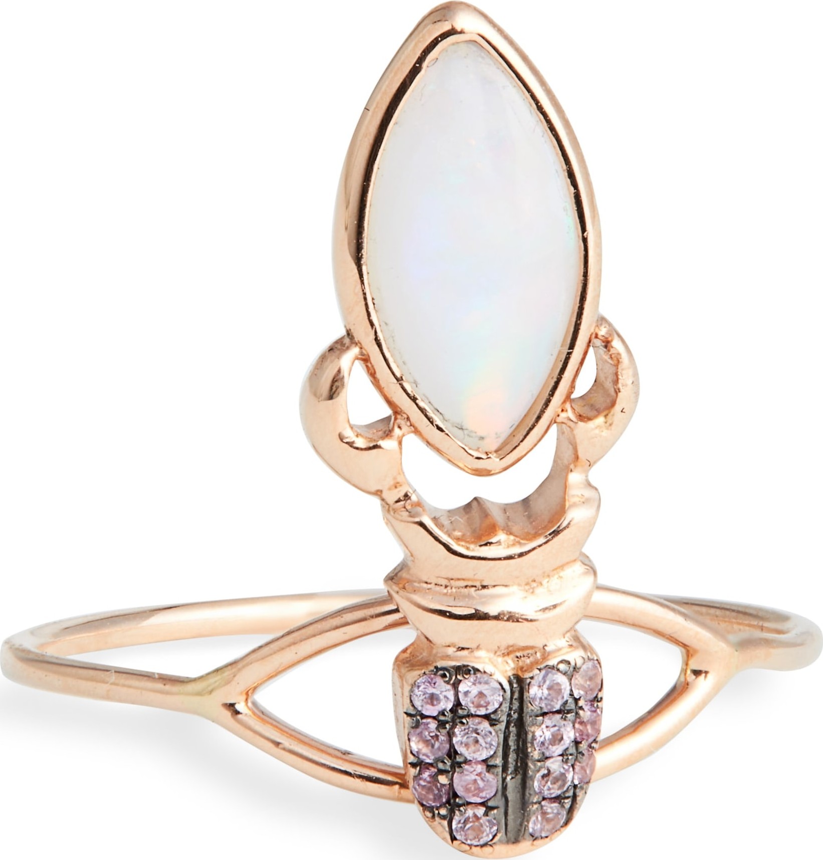 Daniela Villegas Khepri Opal & Pink Sapphire Ring