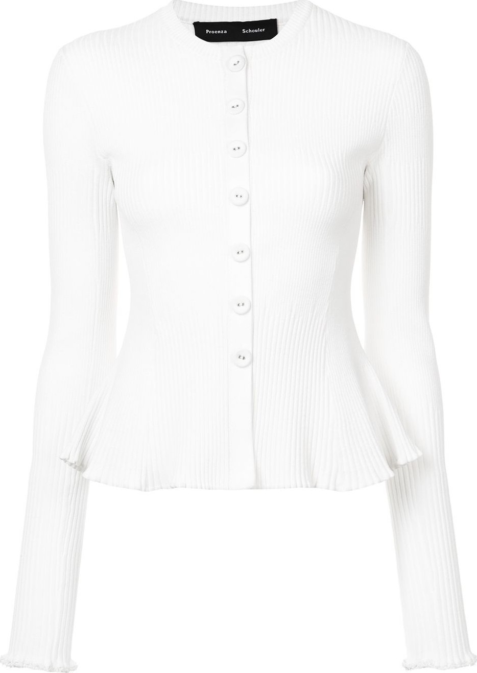 Proenza Schouler Knit Peplum Cardigan