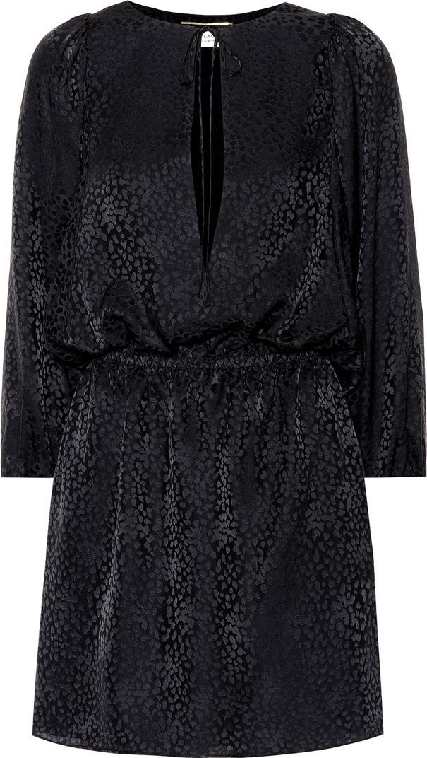 Saint Laurent Silk jacquard minidress