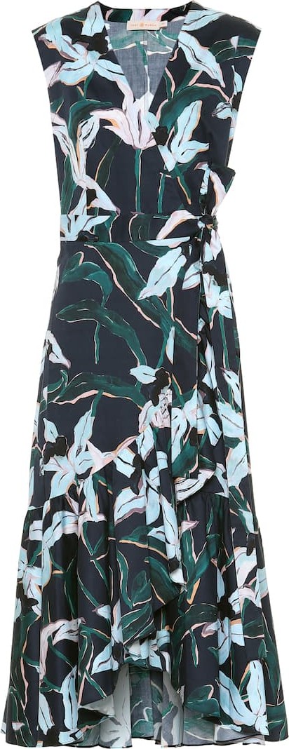 Tory Burch Floral cotton midi dress