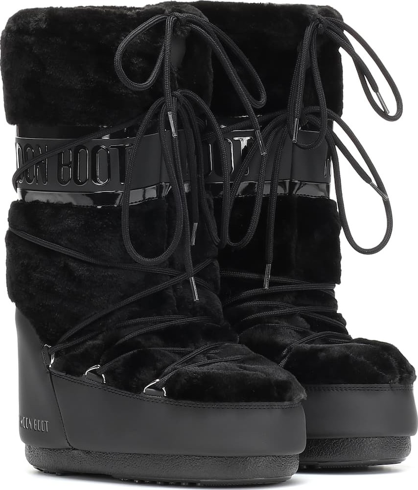 Moon Boot Exclusive to Mytheresa – Classic faux fur-trimmed ankle boots