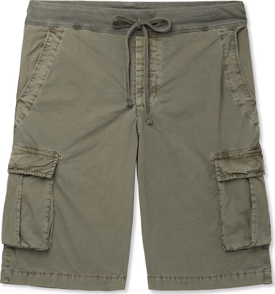 James Perse Cotton-Blend Drawstring Cargo Shorts