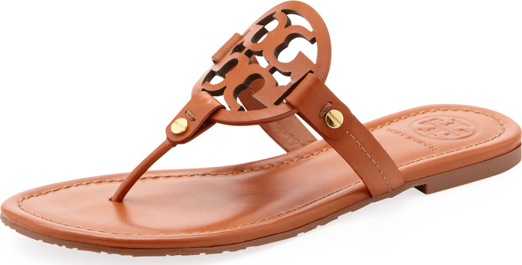 Tory Burch Miller Logo Flat Thong Sandal