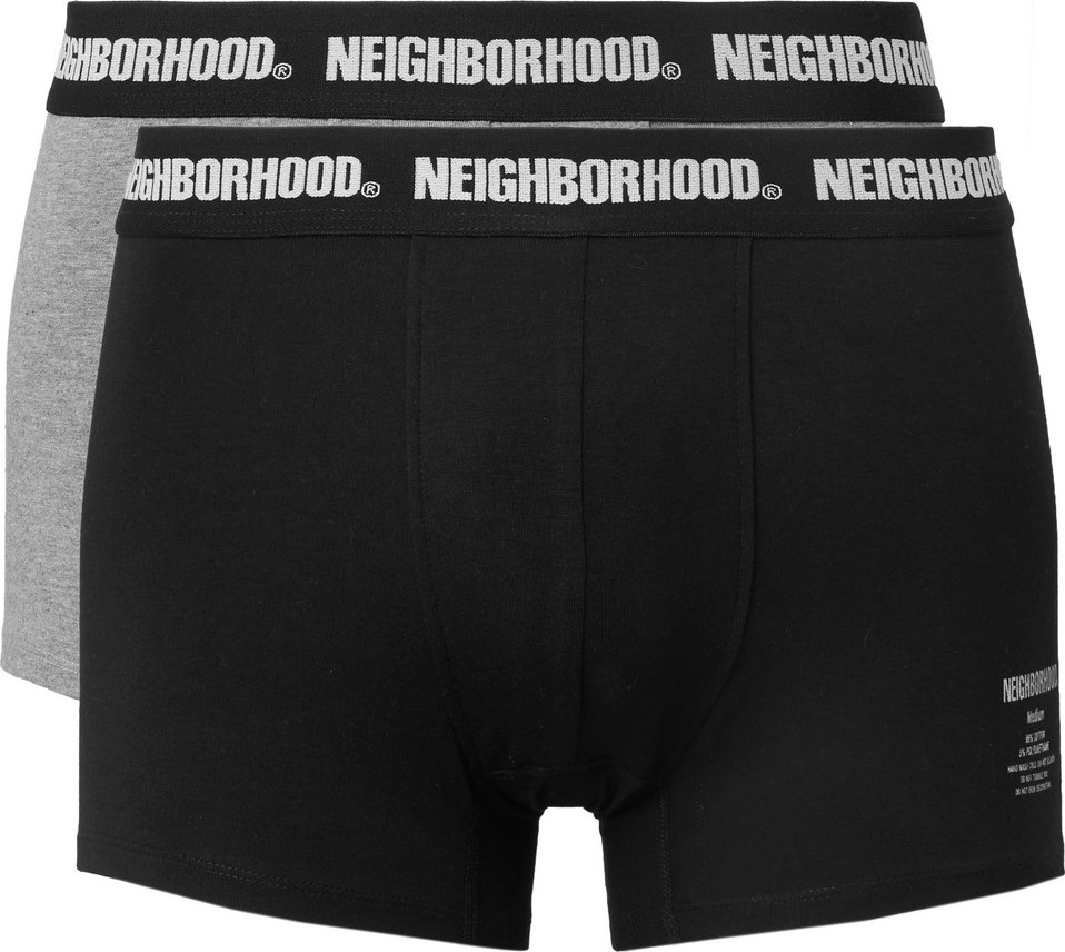 Neighborhood Two-Pack Stretch Cotton-Blend Boxer Briefs