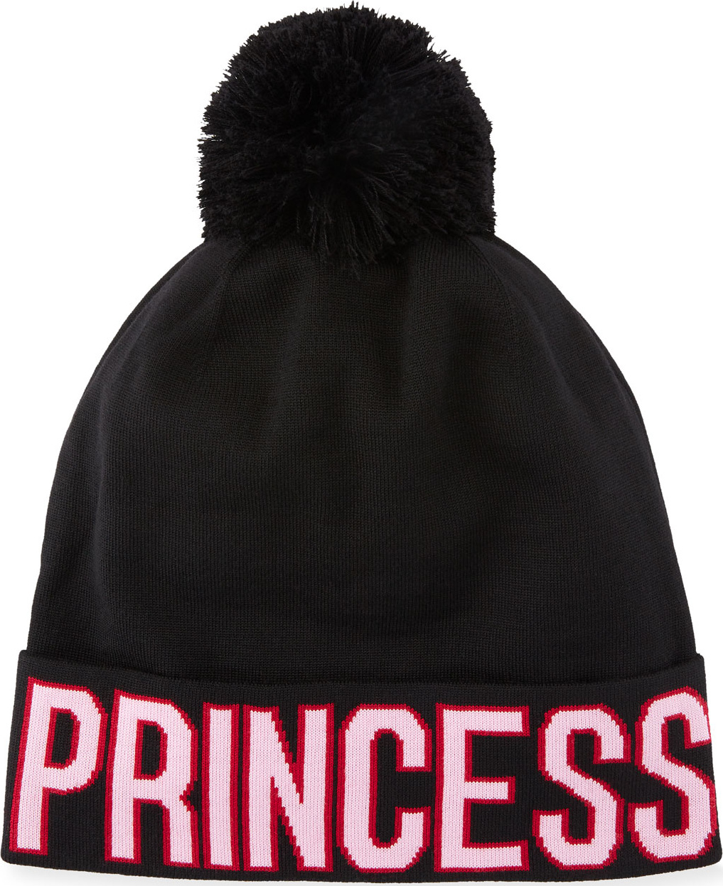 Dolce & Gabbana Princess D&G Knit Pompom Beanie Hat