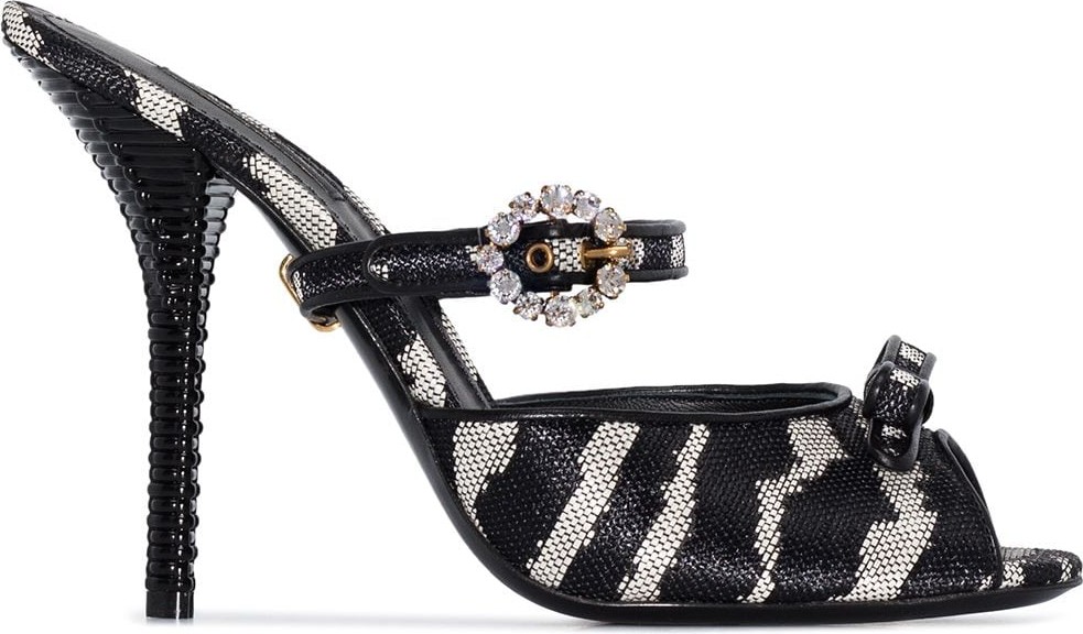 Dolce & Gabbana Fria 105mm crystal-embellished mules