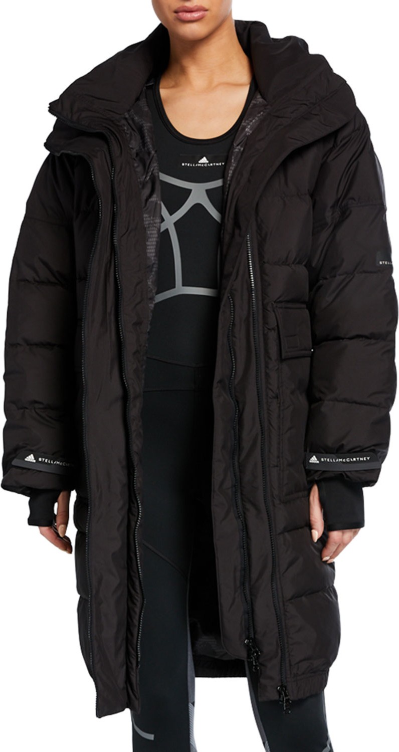Adidas By Stella McCartney Long Padded Active Jacket with Hood