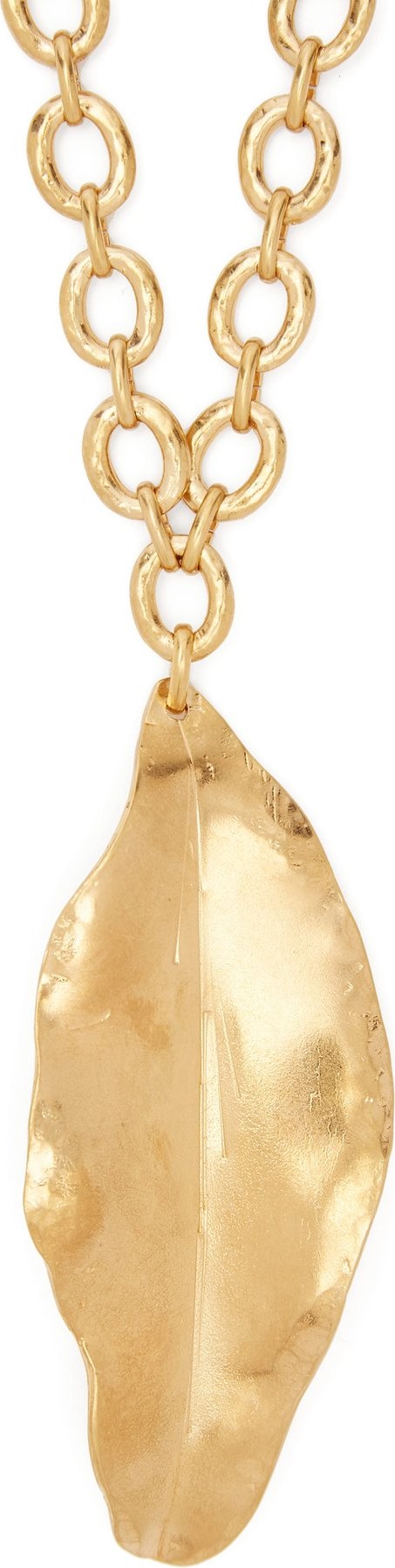 Marni Oversized leaf pendant necklace